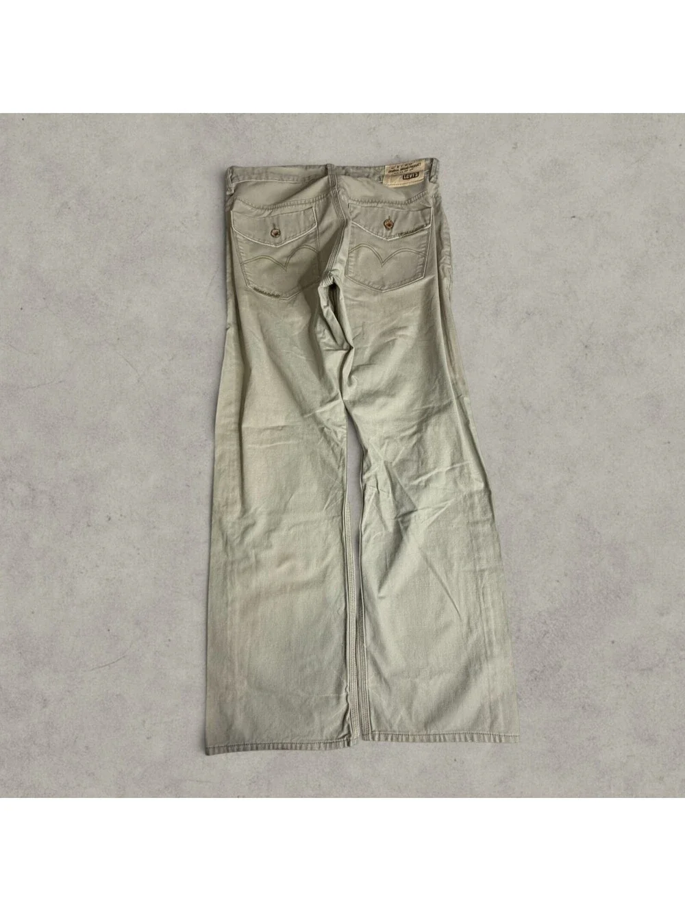 Levi's Tab Twills Beige Pants Slim Straight Legs Casual Pants Size 36x30